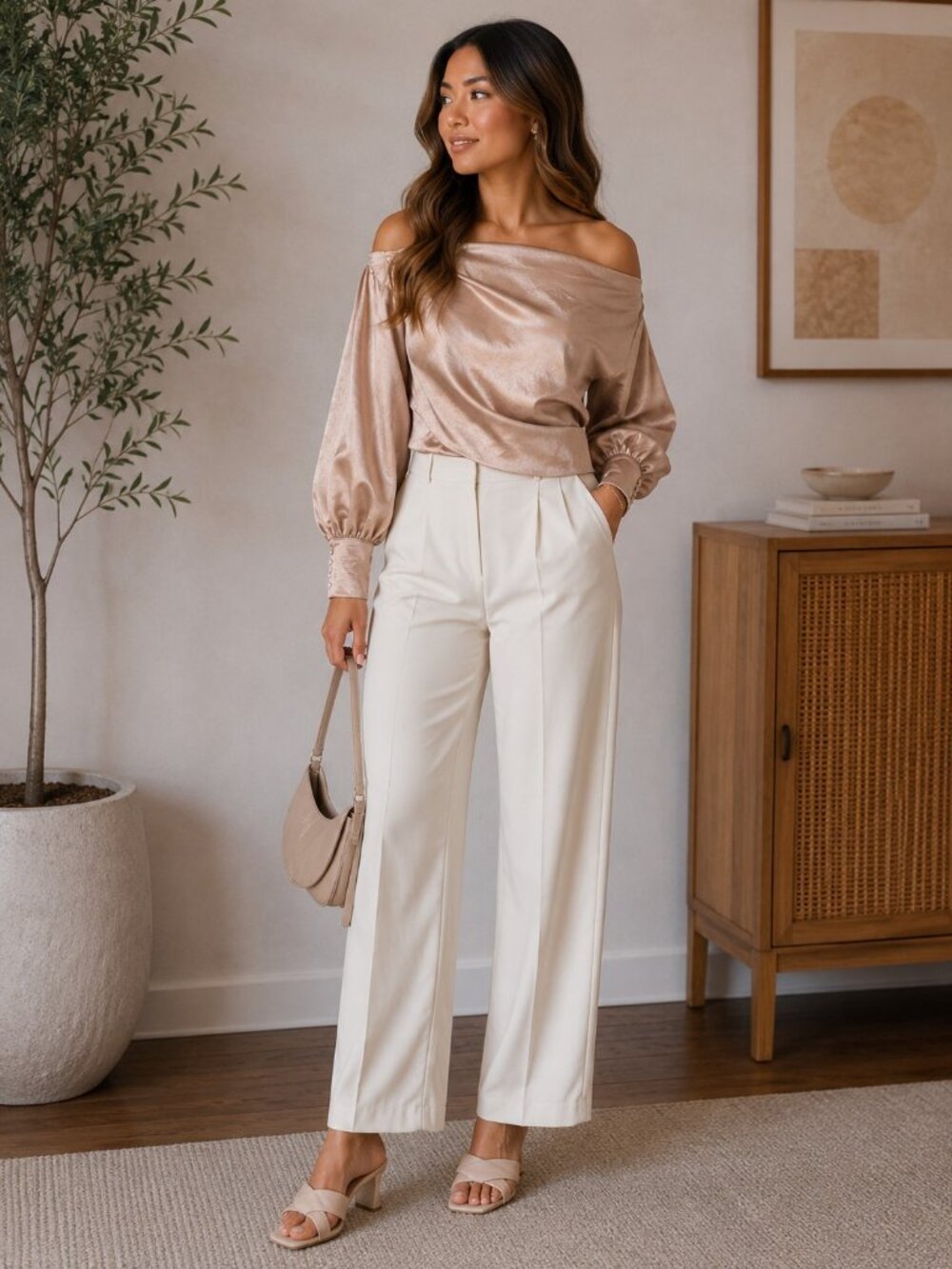 TCEC - Large - Pink Off The Shoulder Blouse - Never Worn